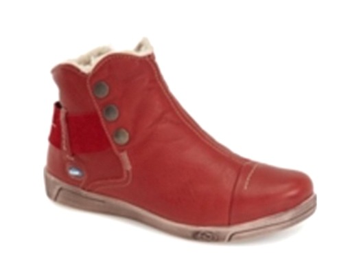 Aline Wool Lined Bootie Red195
