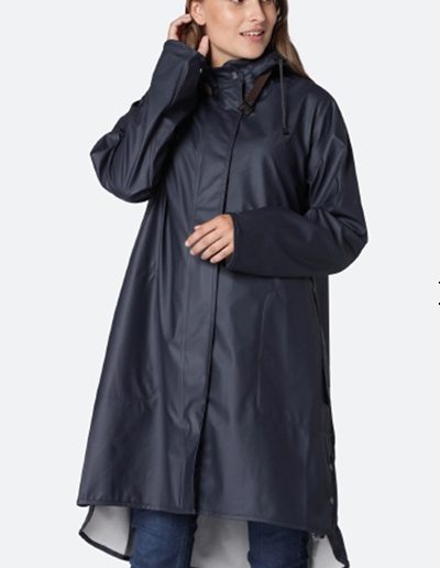 Ilse Jacobsen Waterproof Rain Coat Blue1