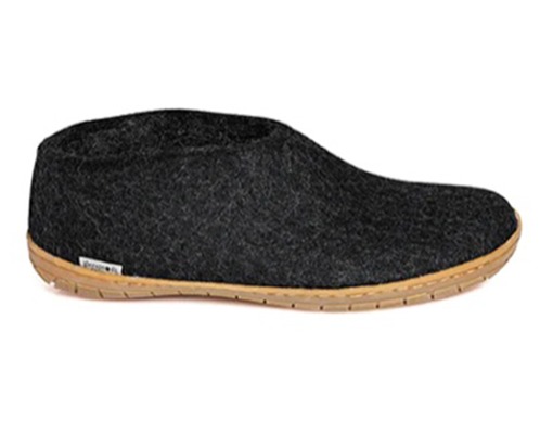 Glerups Shoe Charcoal Rubber Sole12995