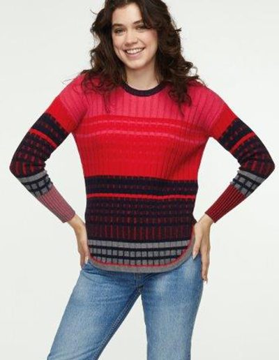 Zacket snd Plover Striped Rib Sweater