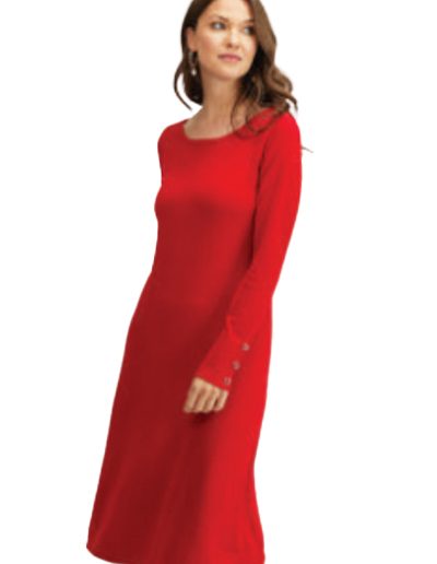 Sweater Dress A2359 Red Comes In Black