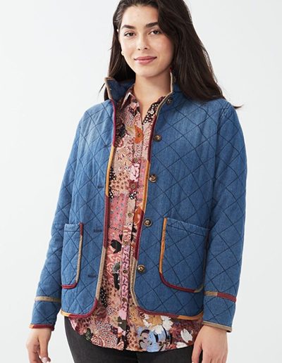 Quilted Button Down Jacket