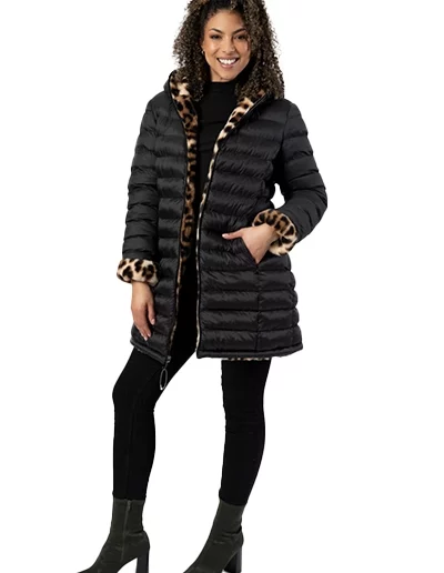 Reversible Blackand Leopard Jacket210