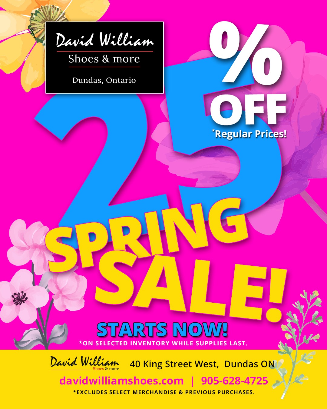 David William Shoes Event Spring Sale 2026