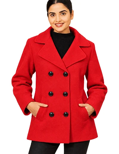 Cherish Double Breasted Coat From Italy